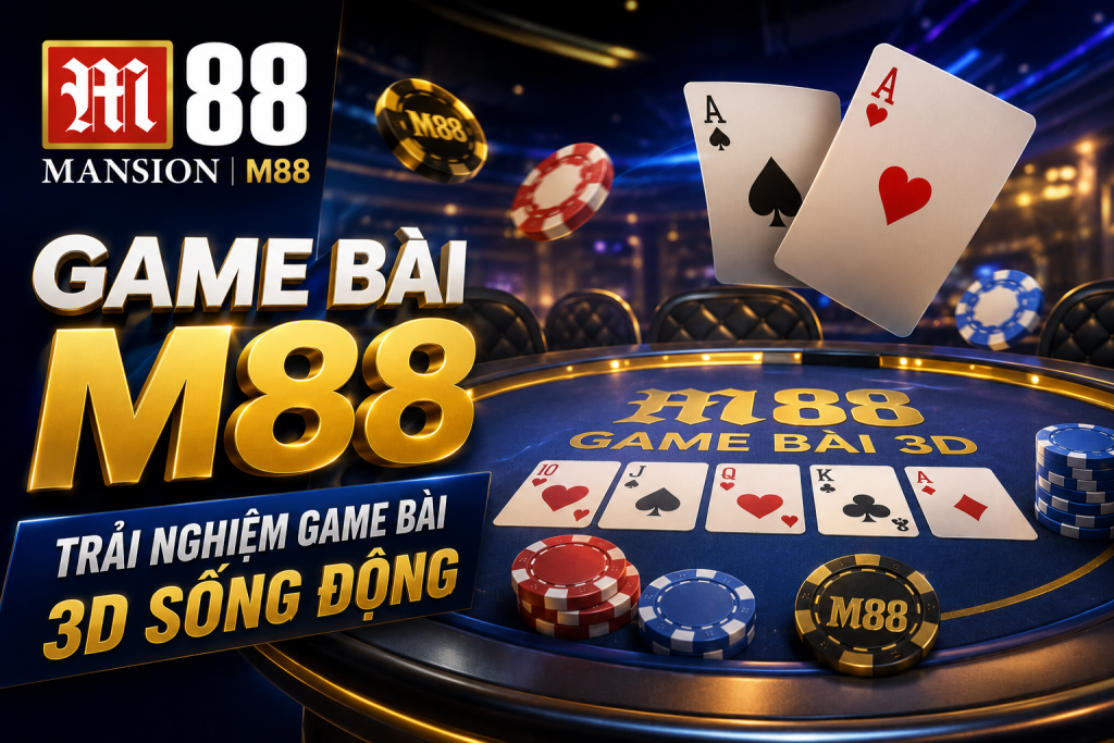 Game Bài M88 với đồ họa 3D hiện đại và nhiều bàn chơi